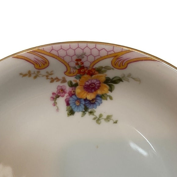 EPIAG Czechoslovakia China - Bridal Rose Salad Plates Set of 4 - Vintage - Picture 5 of 6